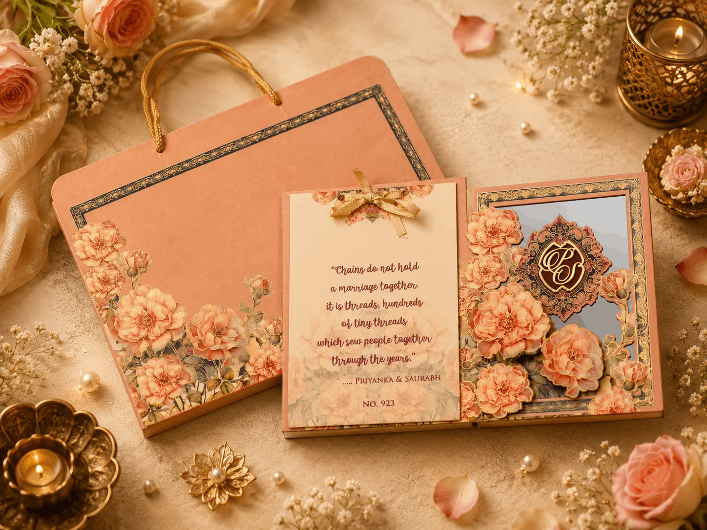 rose premium invitation